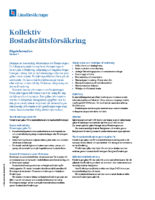 Köpsinformation – Kollektiv Bostadsrättsförsäkring